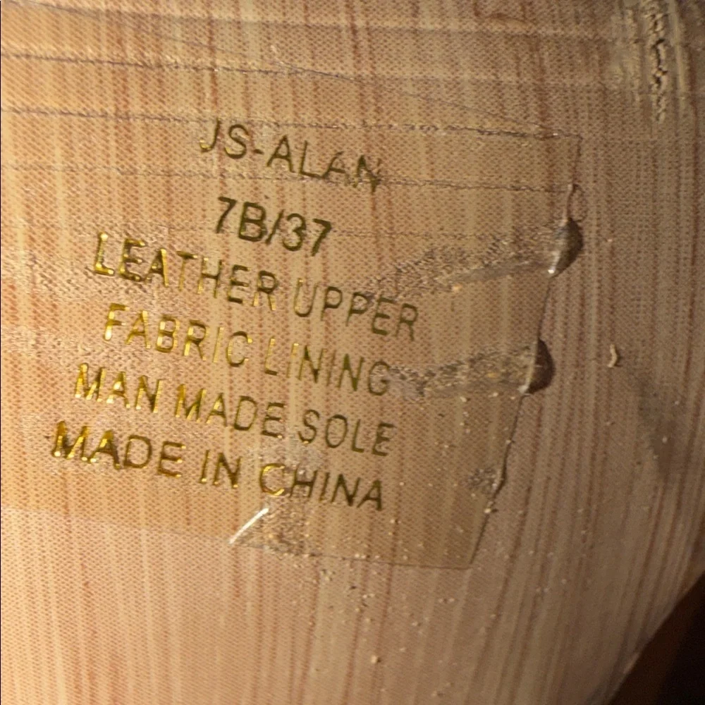 Jessica Simpson Cognac Leather Western High Heel Boots - Picture 4 of 8